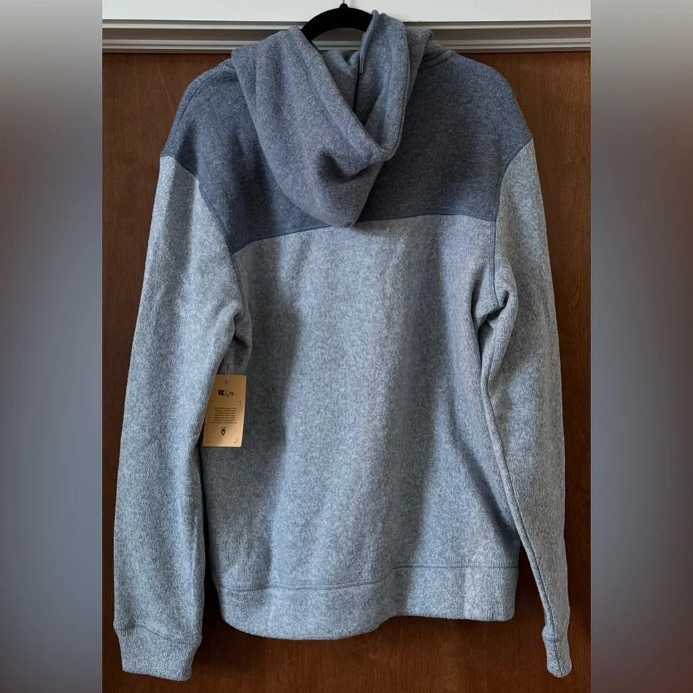 Quiksilver Men’s Fleece Pullover Hoodie Gray Size Large L Surf Skate Outdoor - Picture 2 of 8